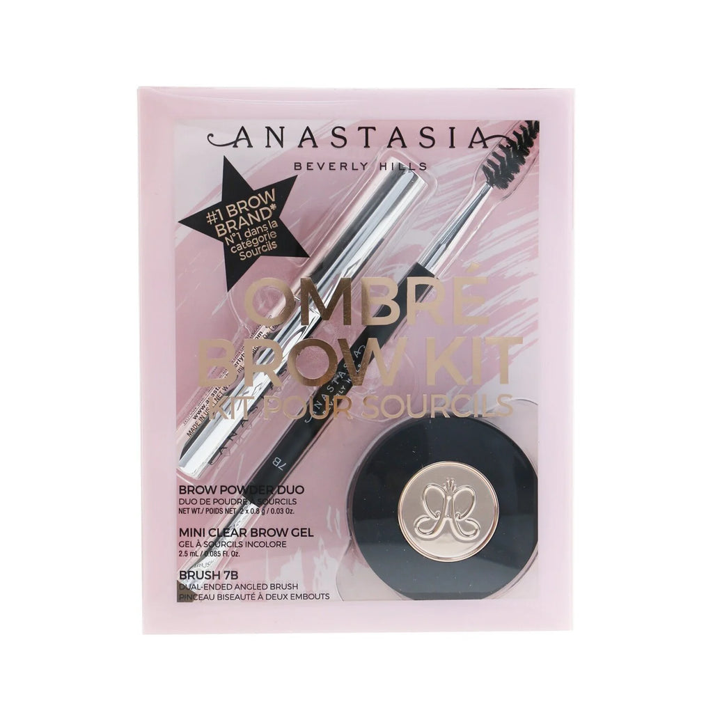 Medium Brown Brow Powder Duo with Mini Clear Brow Gel and Brush Y218736