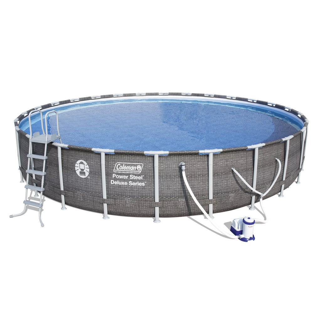 Power Steel Pool Set with Pump, Ladder and Cover P933387