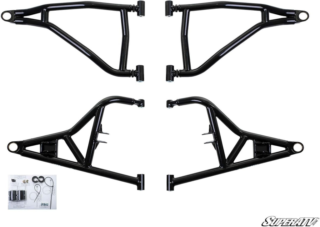 Heavy Duty High Clearance Forward Offset Front A-Arms for Polaris RZR XP 1000 / XP 4 1000, Voodoo/Velocity Blue, Includes All 4 Arms H40801