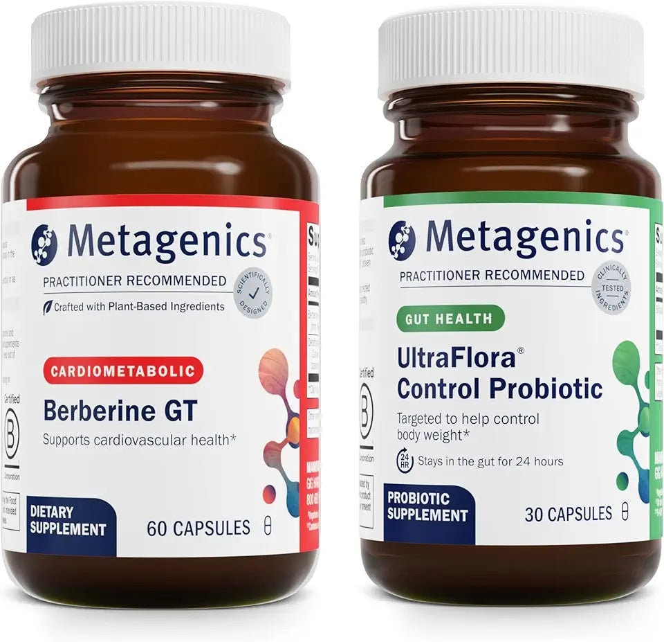 60 Capsules Berberine & 30 Servings Probiotic T875
