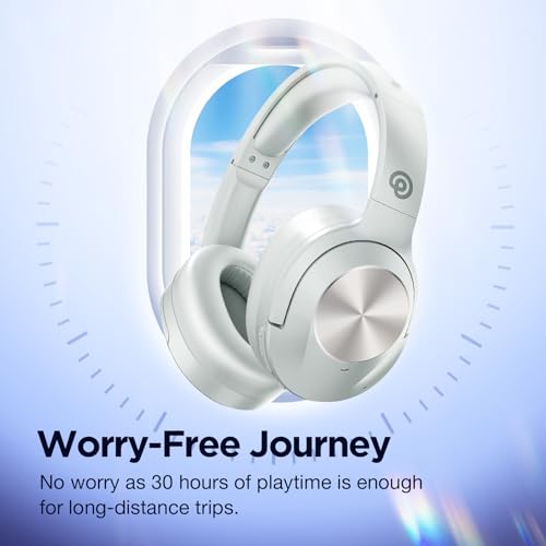 Hybrid Active Noise Cancelling Wireless Bluetooth Headphones Black S6197