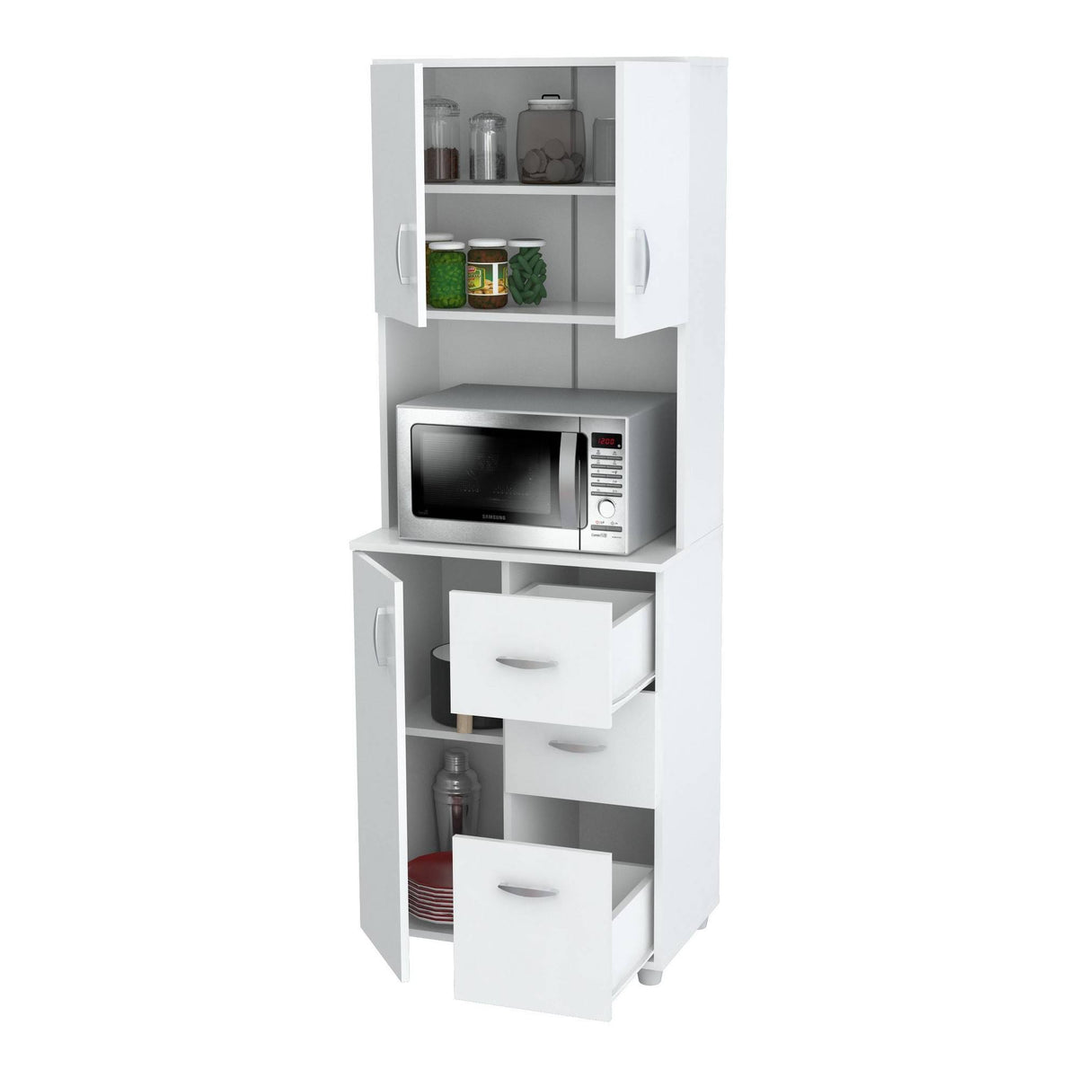 White Kitchen Storage Cabinet L306