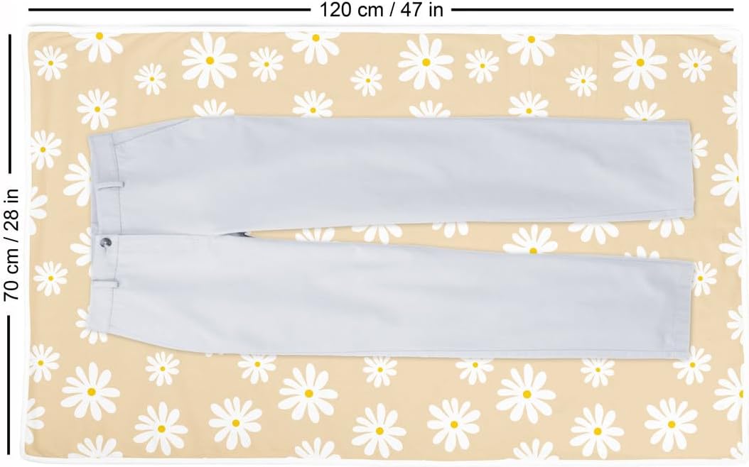 Large 48"x28" Ironing Mat with 3mm Padding & Silicone Iron Rest B285431