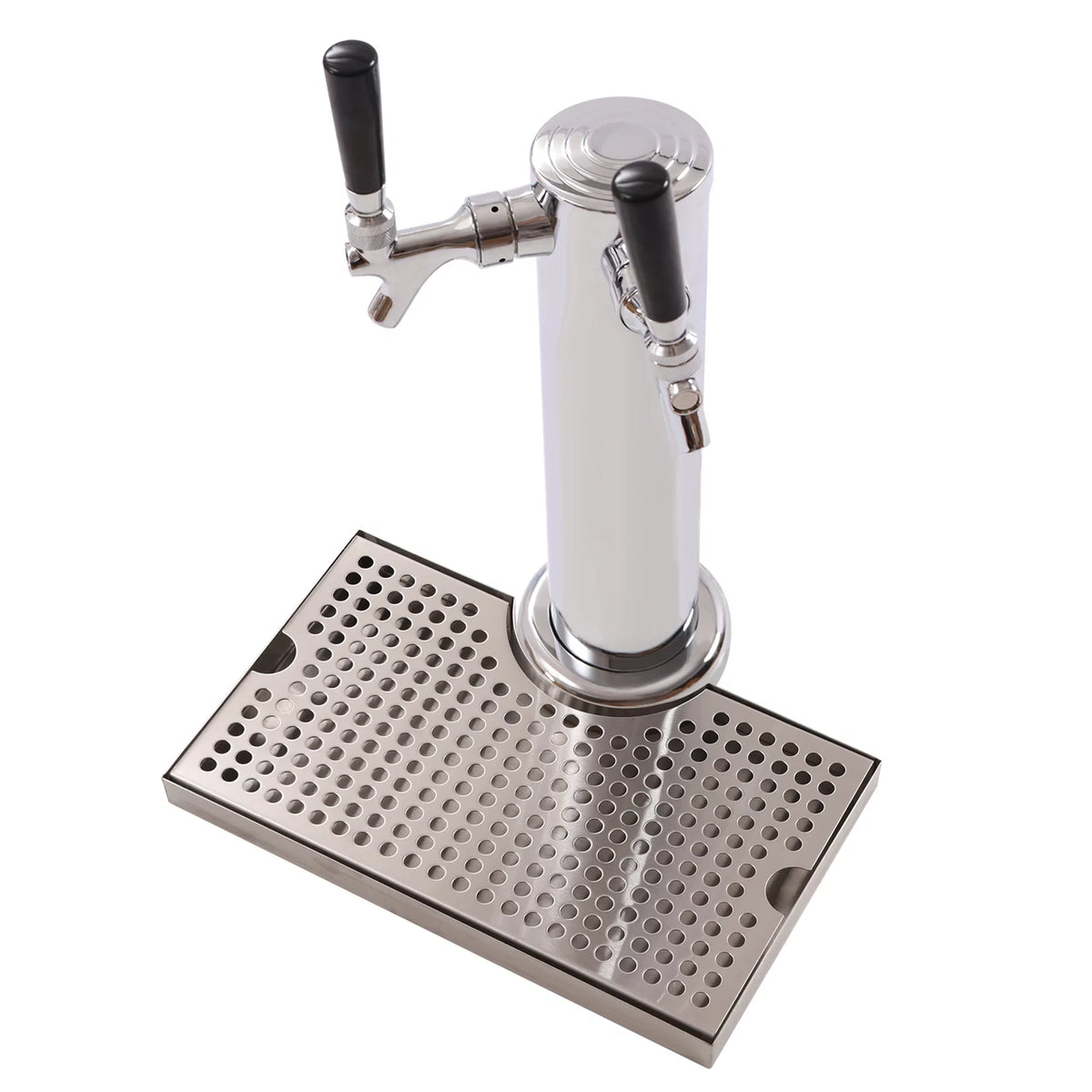 Stainless Steel Double Tap Beer Conversion Kit with Dual Gauge Regulator E82420
