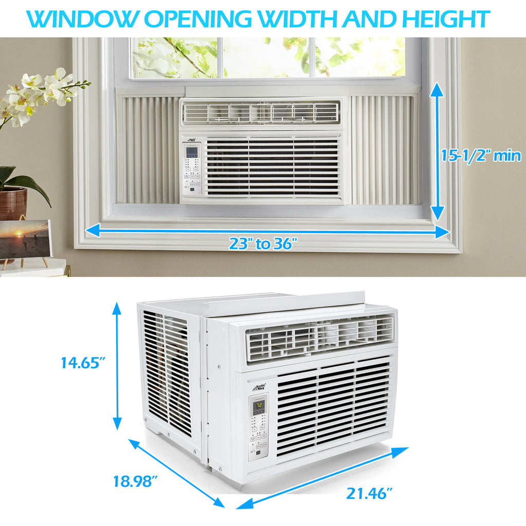Window Air Conditioner with Digital Panel and Remote Control A154