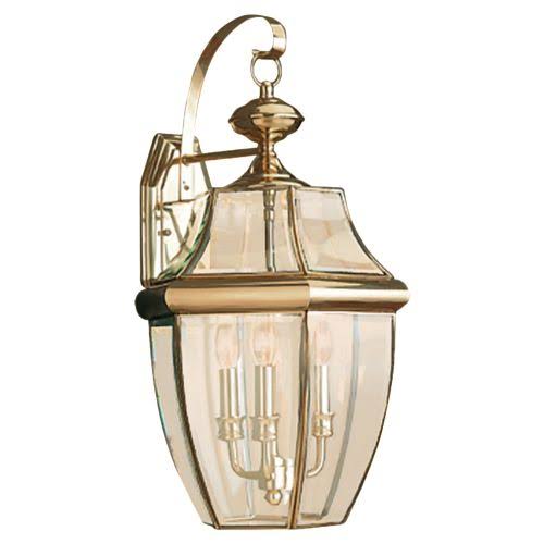 Black Three Light Outdoor Wall Lantern W2065