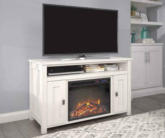 Ivory Pine Electric Fireplace Console X20708