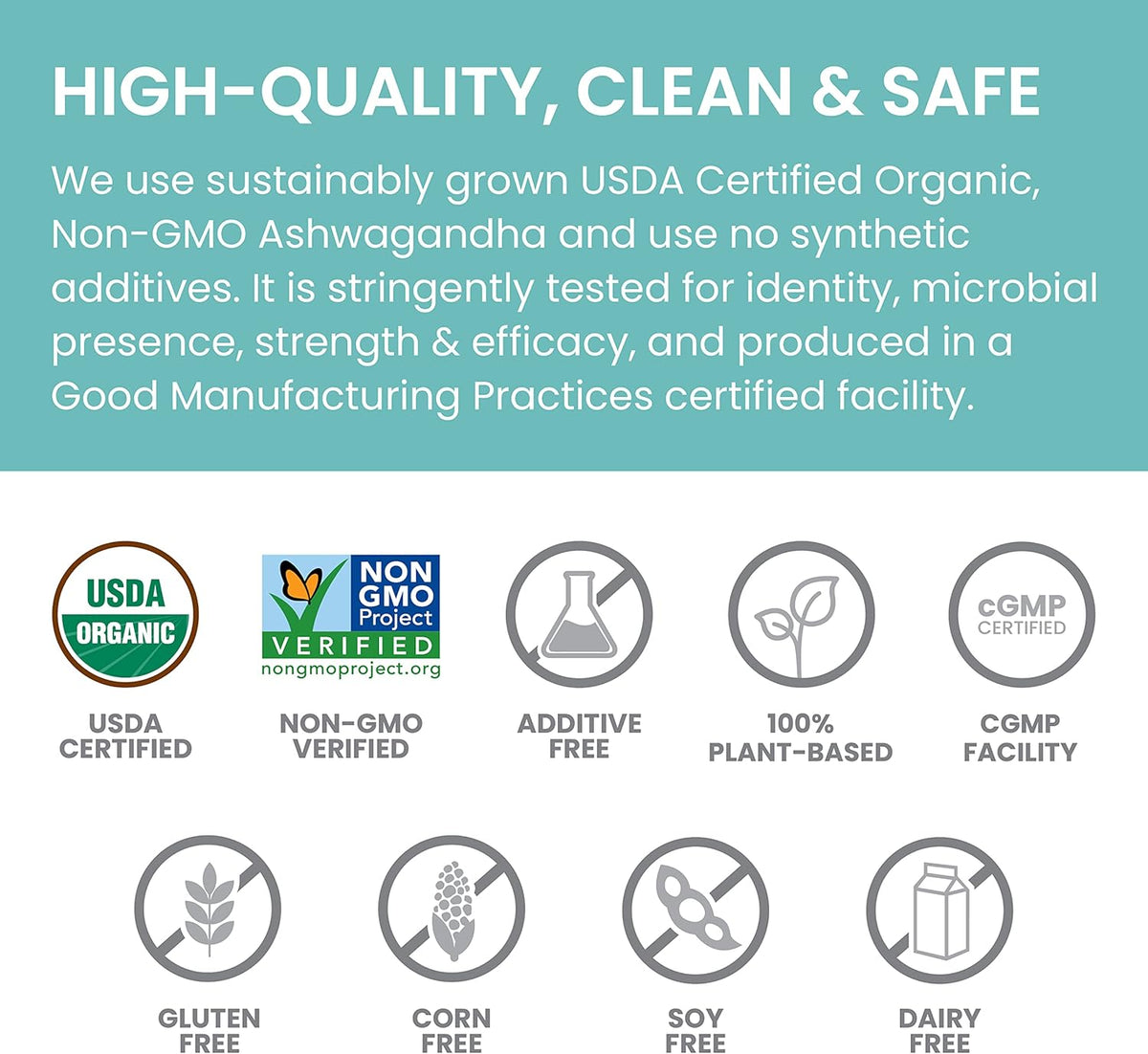 100% USDA Certified Organic Ashwagandha Root Powder Herbal Supplement, 4 Oz W3012