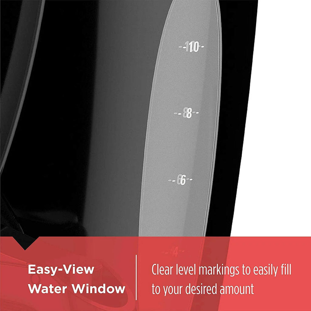 12-Cup Black Glass Carafe Coffee Maker E33254