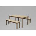 3 Piece Acacia Wood Patio Dining Set K134