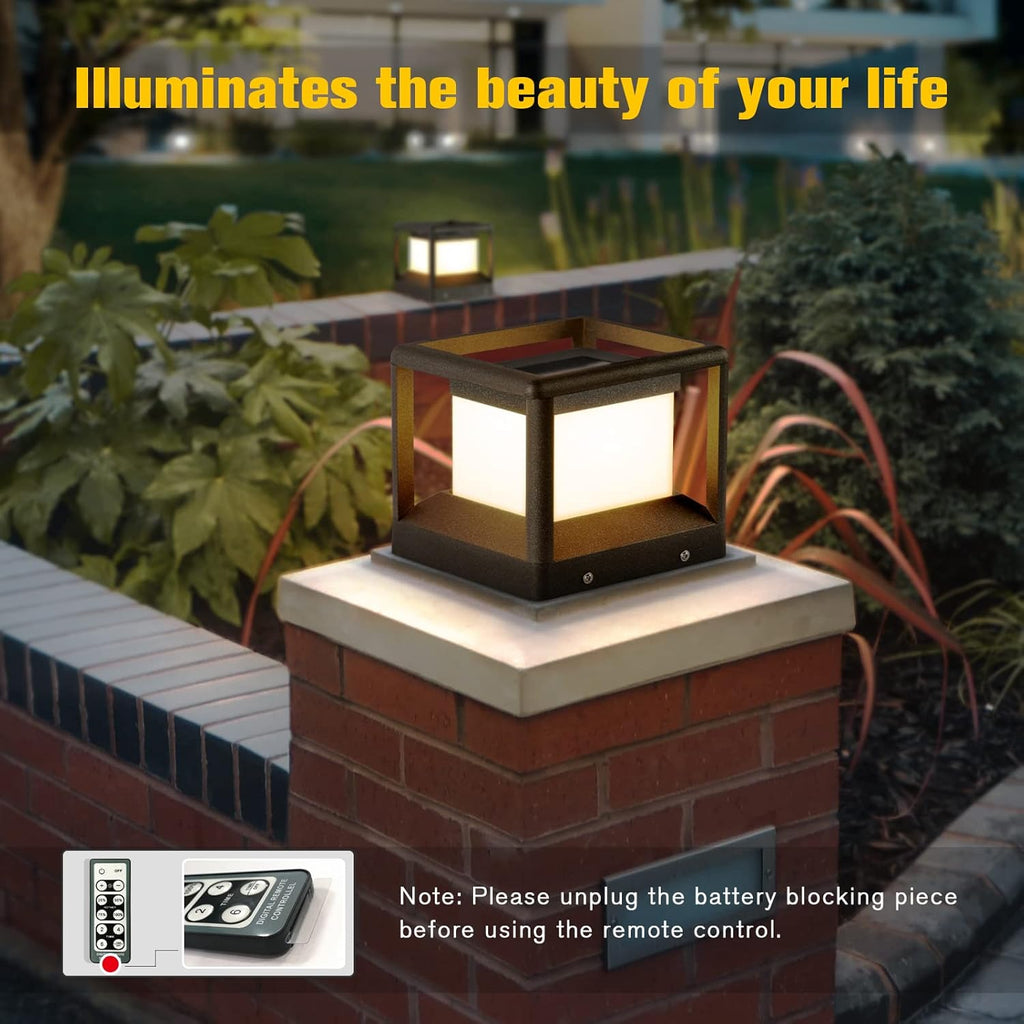 Solar Post Cap Light 3000K IP65 Waterproof F8029