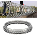 Galvanized Barbed Wire Razor Ribbon, 98 Feet per Roll S25644