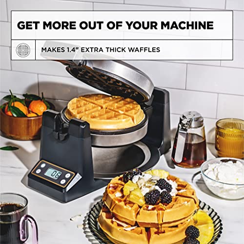 Double Rotating Belgian Waffle Maker with Nonstick Copper Plates A9269