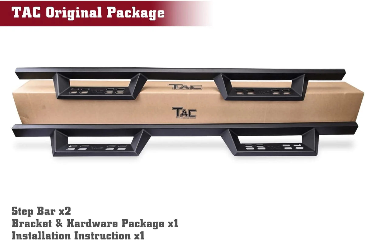 Fine Texture Black Running Boards (2pcs) H32231