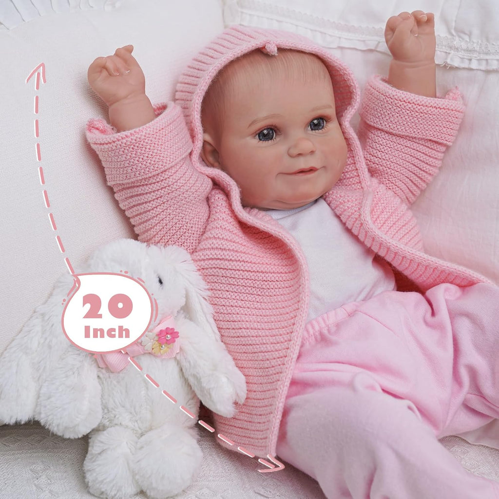 20 Inches Soft Body Realistic Reborn Baby Doll J442