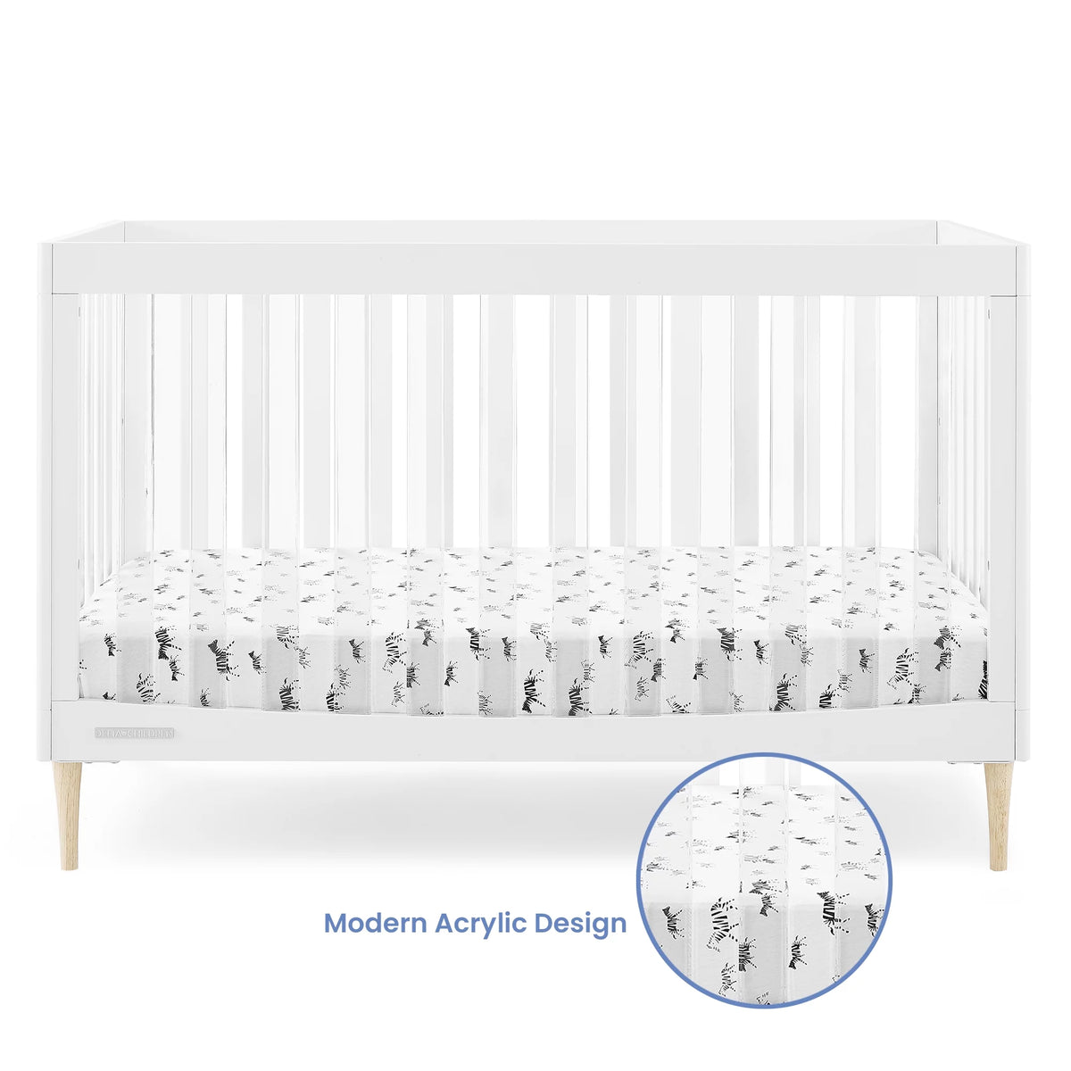 4-in-1 Convertible Baby Crib Q58719