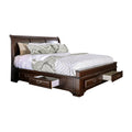 California King Brown Cherry Platform Bed Z37381