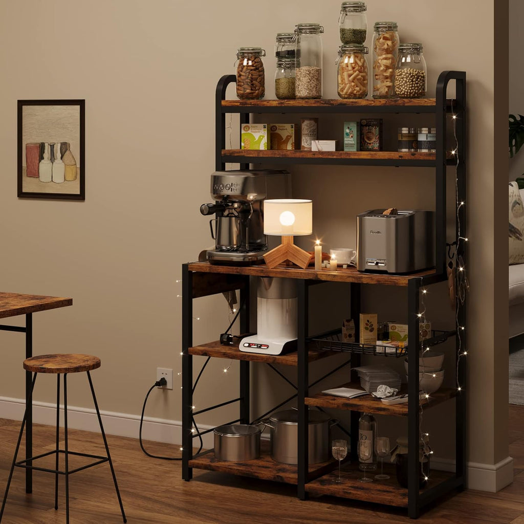 6-Tier Kitchen Rack with Wire Drawer P746144