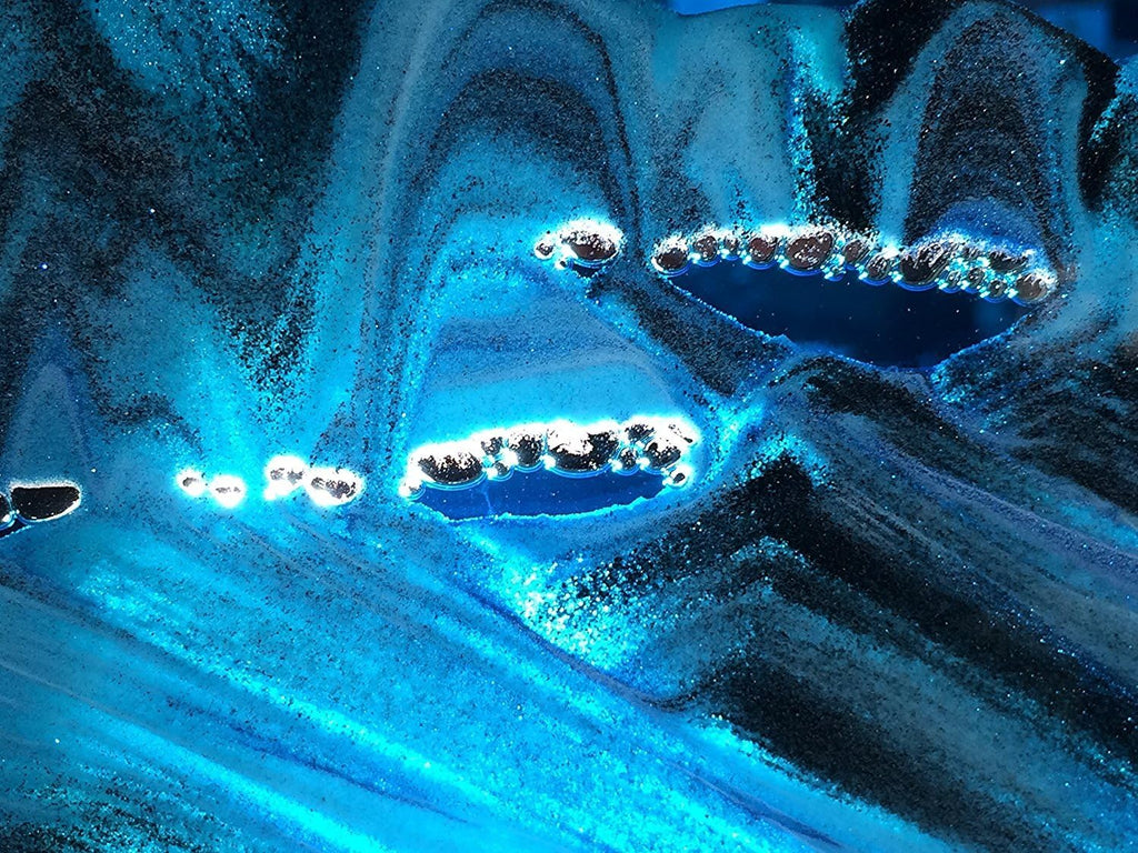 Ocean Blue Bubble Motion Falling Sand Art O4318
