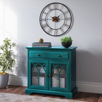 Antique Blue 2 Door Accent Cabinet W571605