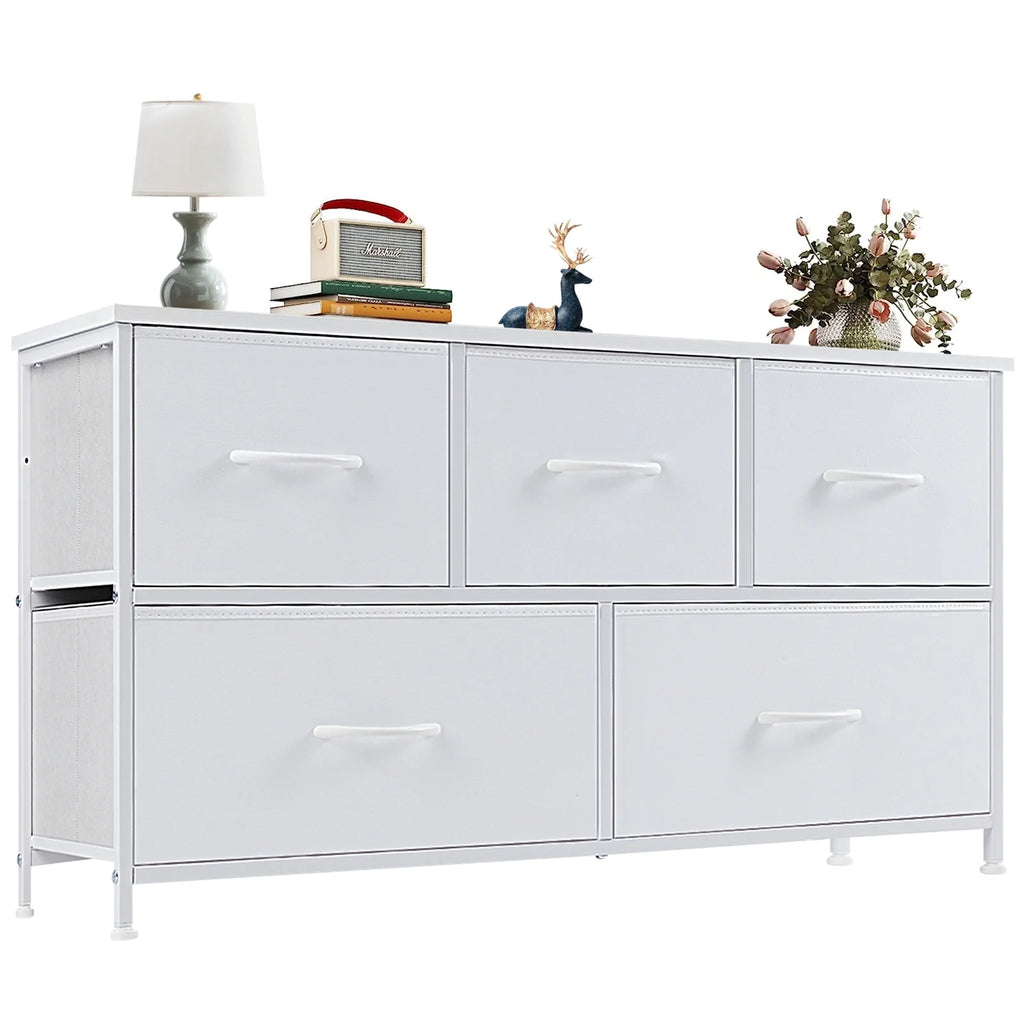 Gray 9 Drawer Fabric Storage Dresser K132