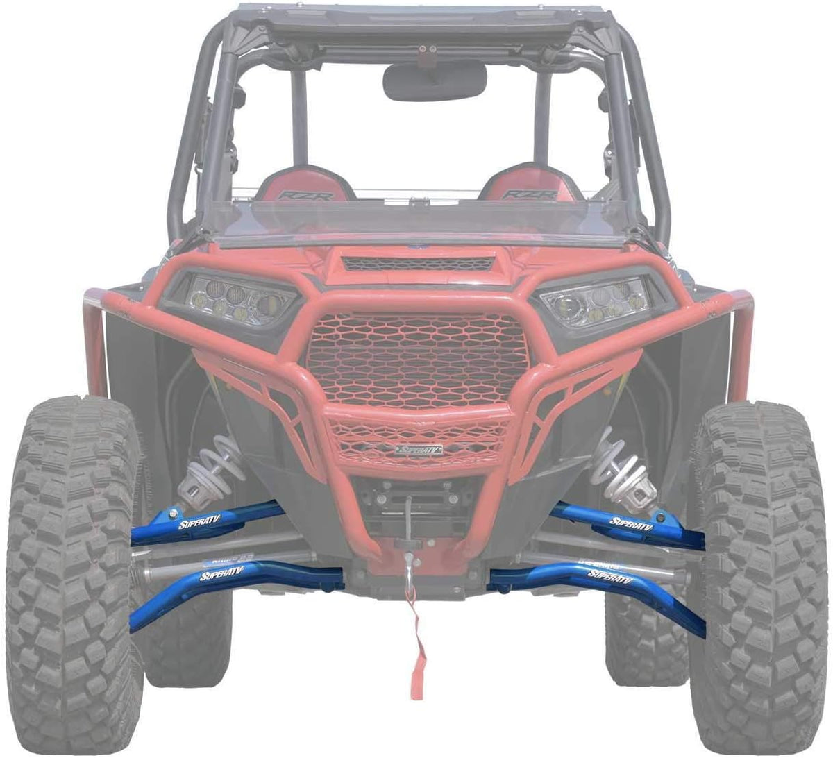 Heavy Duty High Clearance Forward Offset Front A-Arms for Polaris RZR XP 1000 / XP 4 1000, Voodoo/Velocity Blue, Includes All 4 Arms H40801