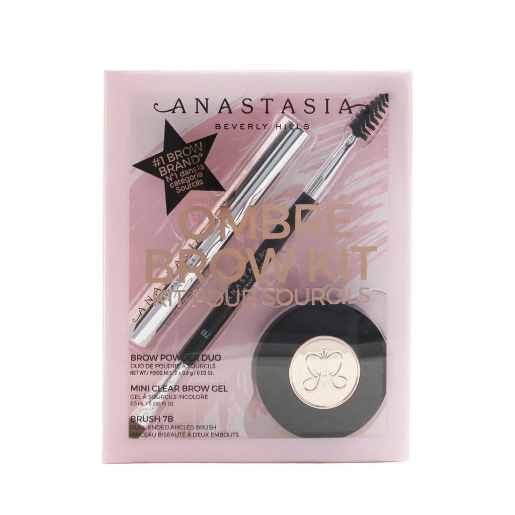 Medium Brown Brow Powder Duo with Mini Clear Brow Gel and Brush Y218736