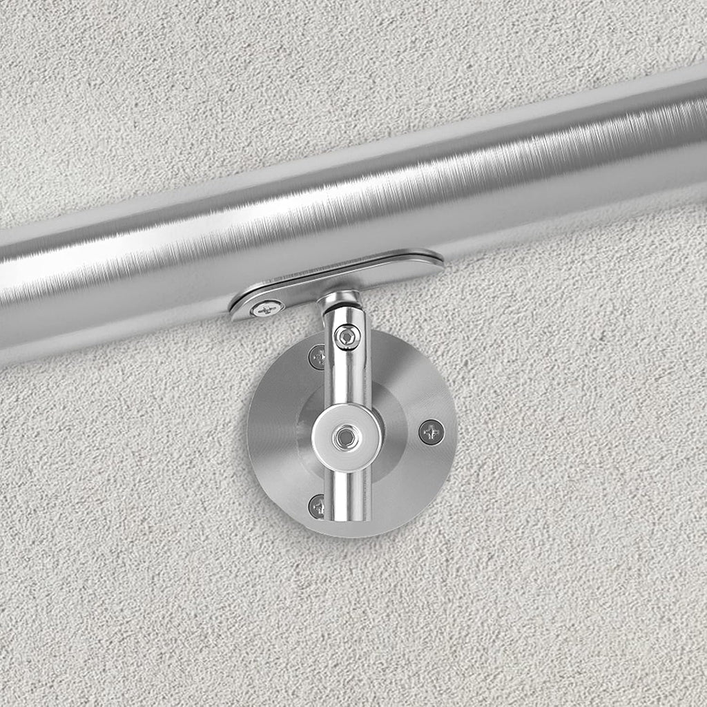 Adjustable Heavy Duty Brushed Stainless Steel Handrail Brackets V4562