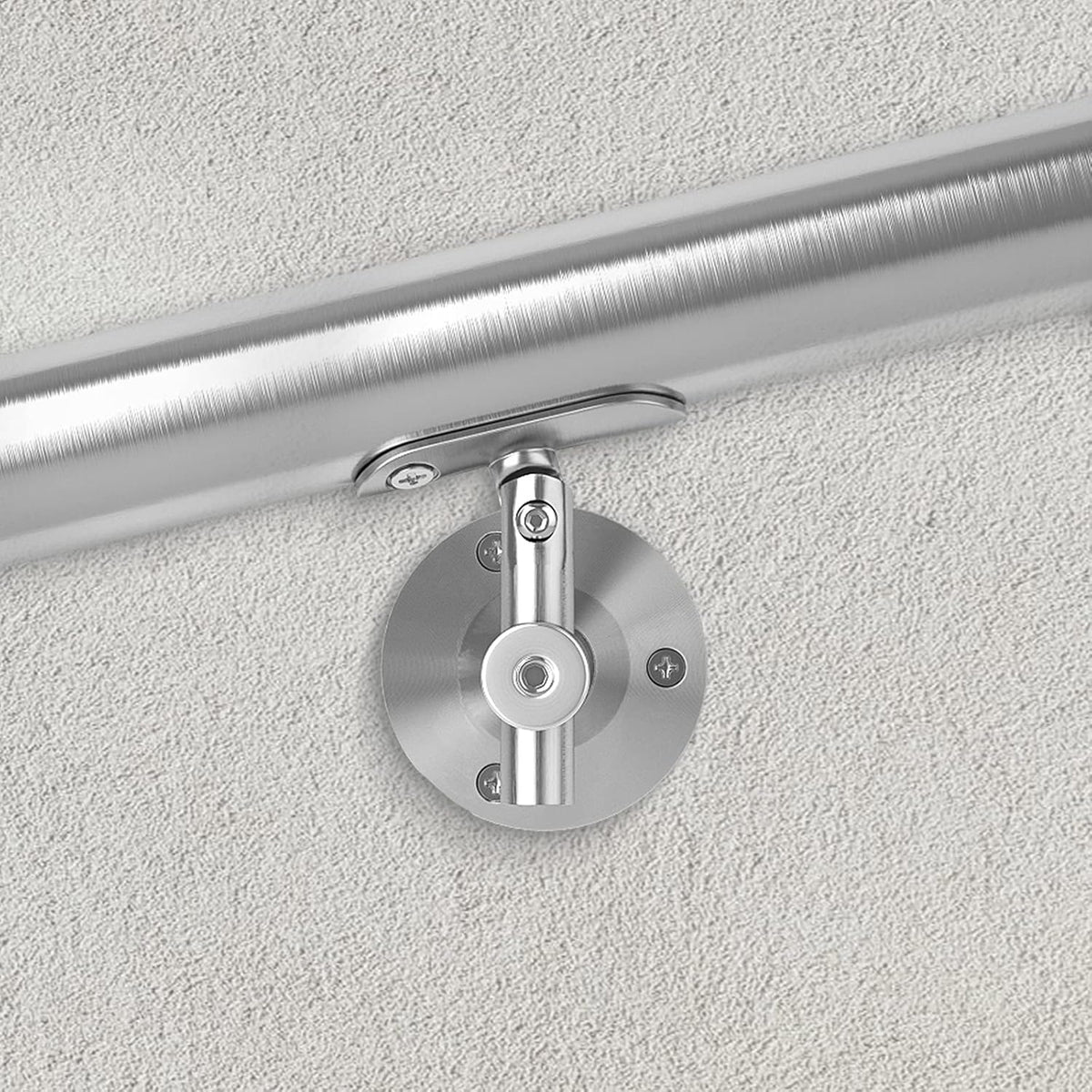 Adjustable Heavy Duty Brushed Stainless Steel Handrail Brackets V4562