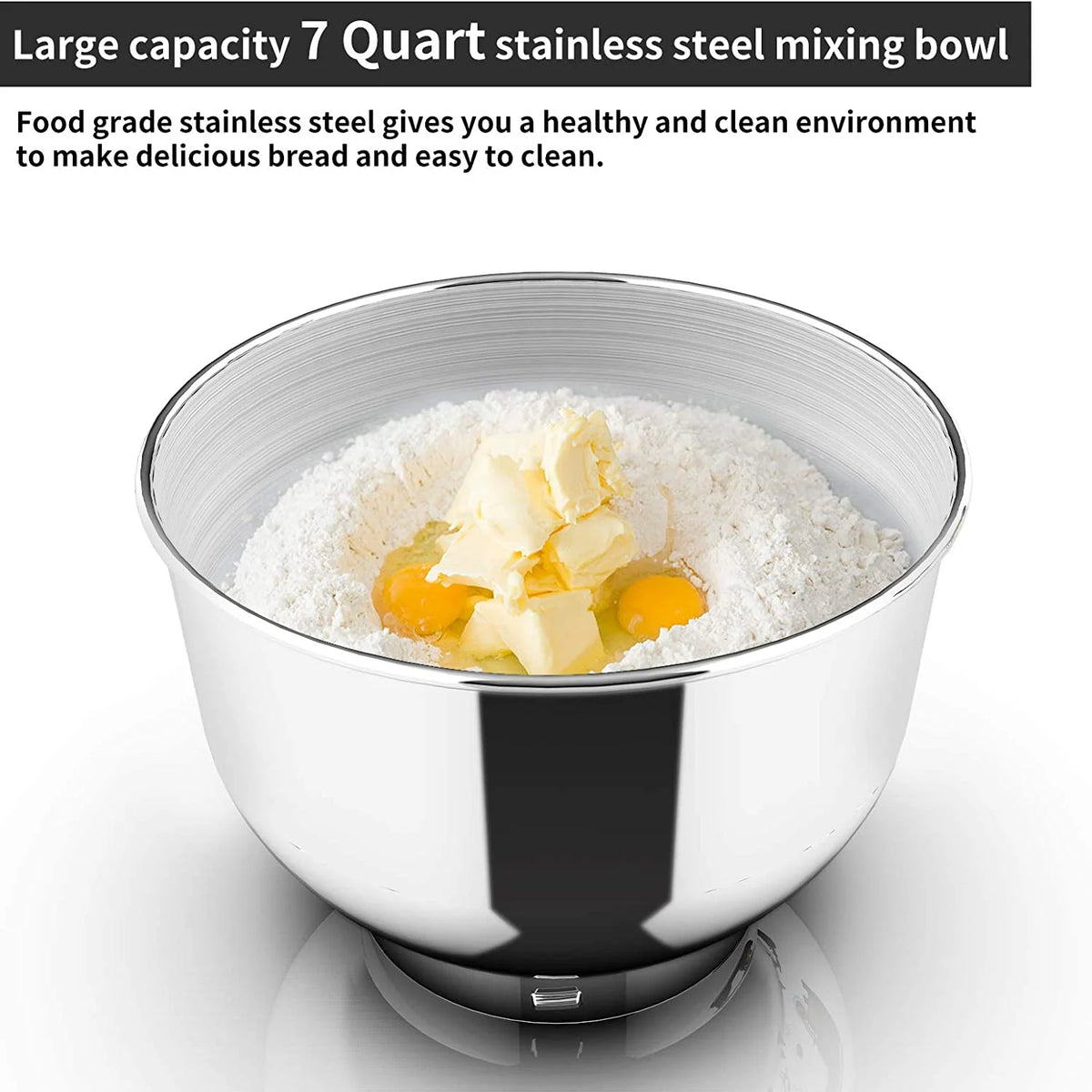 6.5QT 6 Speed Tilt-Head Stand Mixer with Stainless Steel Bowl Q86795