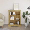 Natural 3-Tier Pine Bookcase Side Cabinet G420