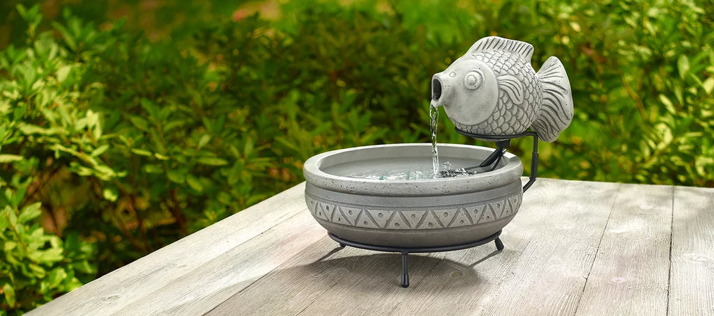 Solar Fish Fountain X593577