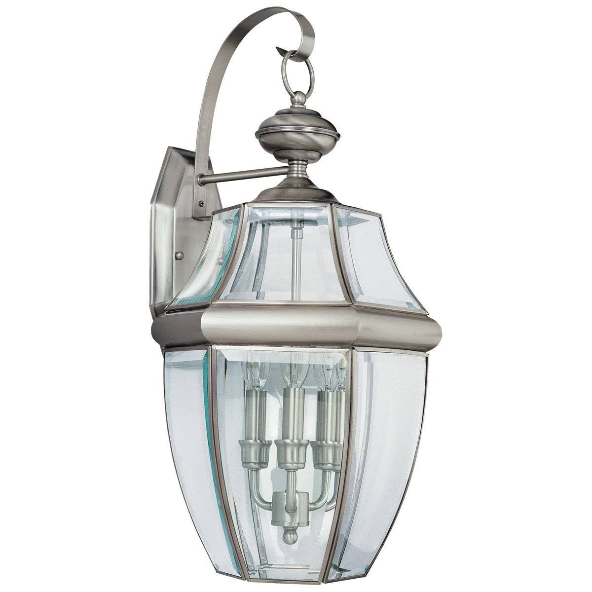 Black Three Light Outdoor Wall Lantern W2065