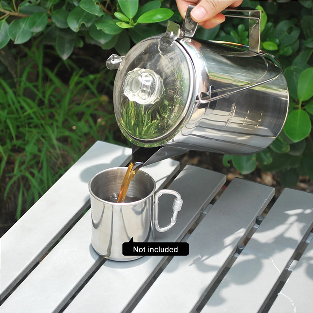 1.2L 9 Cup Stainless Steel Coffee Percolator U515