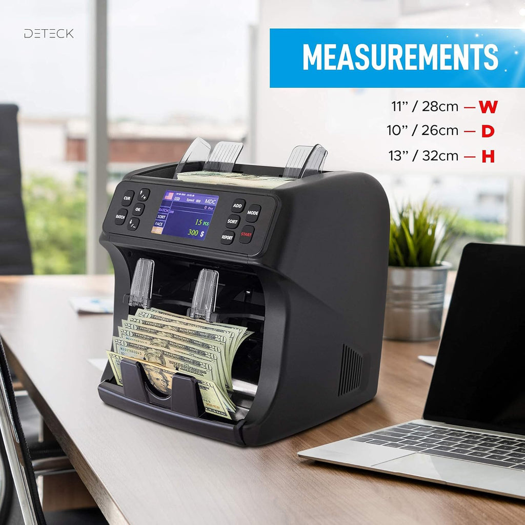 Money Counter Machine with Reject Pocket, 2CIS/UV/MG Counterfeit Detection N9153