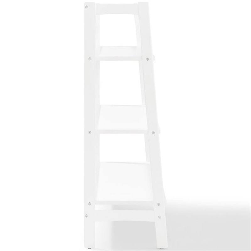 White 3 Shelf Ladder Bookcase D566