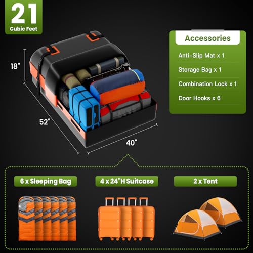 Orange Car Rooftop Cargo Bag D117