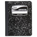 Composition Book, Wide Ruled, 100 Sheets, 7-1/2x9-3/4, Black S8940