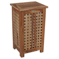 Teak Apartment Hamper with Laundry Bag H4391