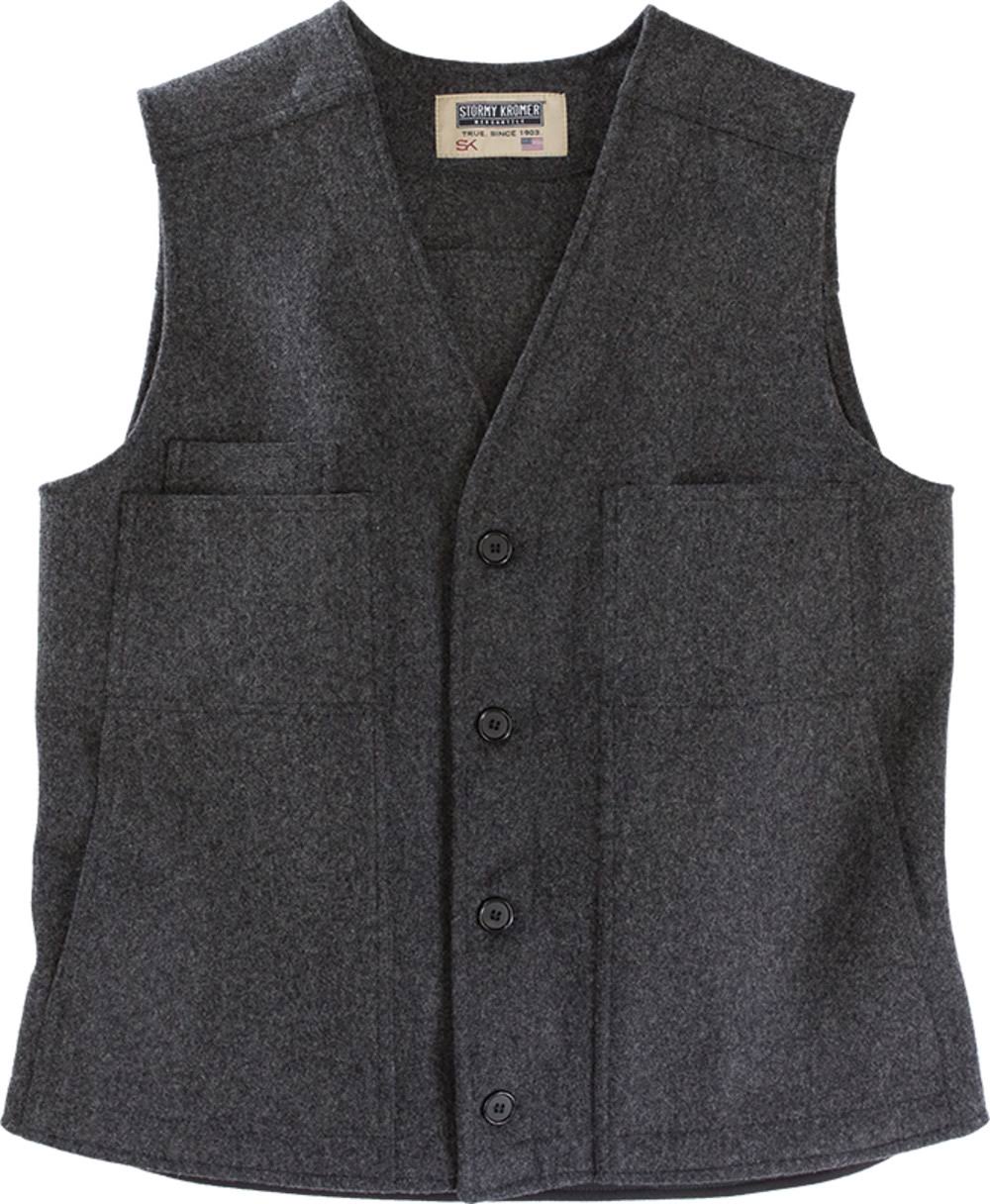 Charcoal Button Vest L67837
