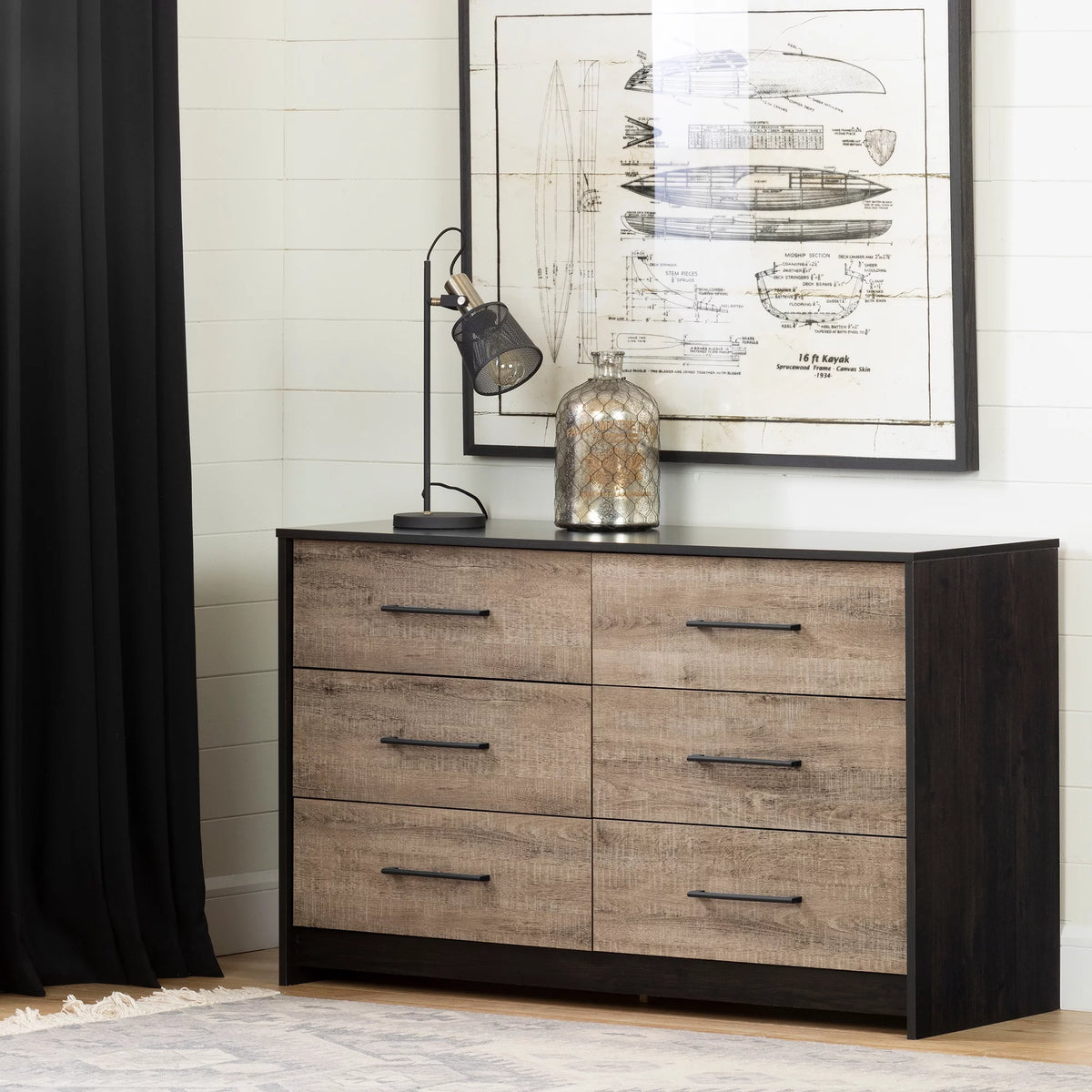 6 Drawer Double Dresser Z131873
