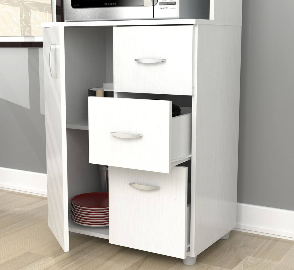 White Kitchen Storage Cabinet L306