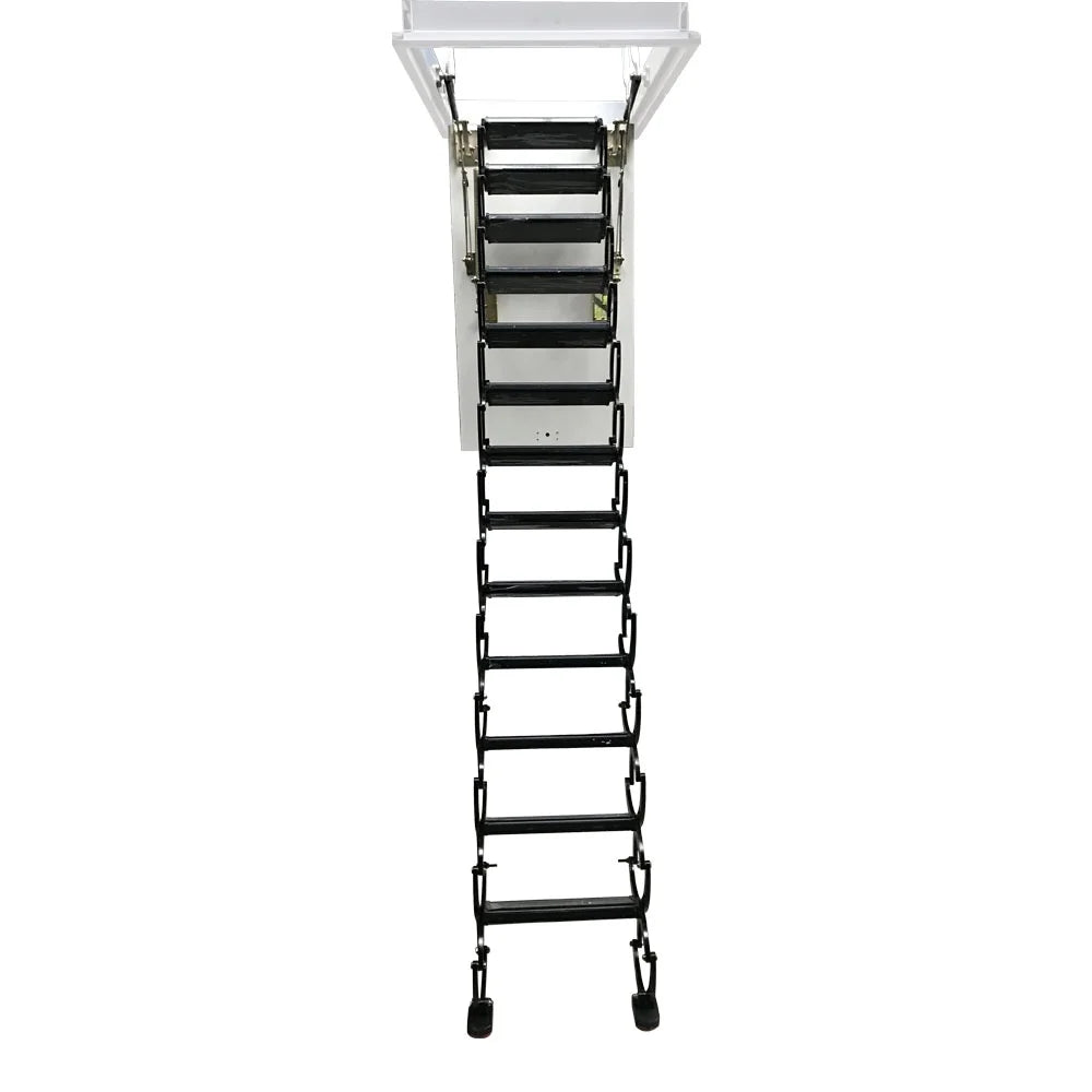Black 13 Steps Telescopic Ladder Z993397