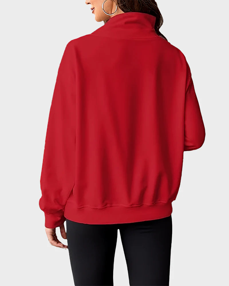 Oversized Turtleneck Sweatshirt Z416