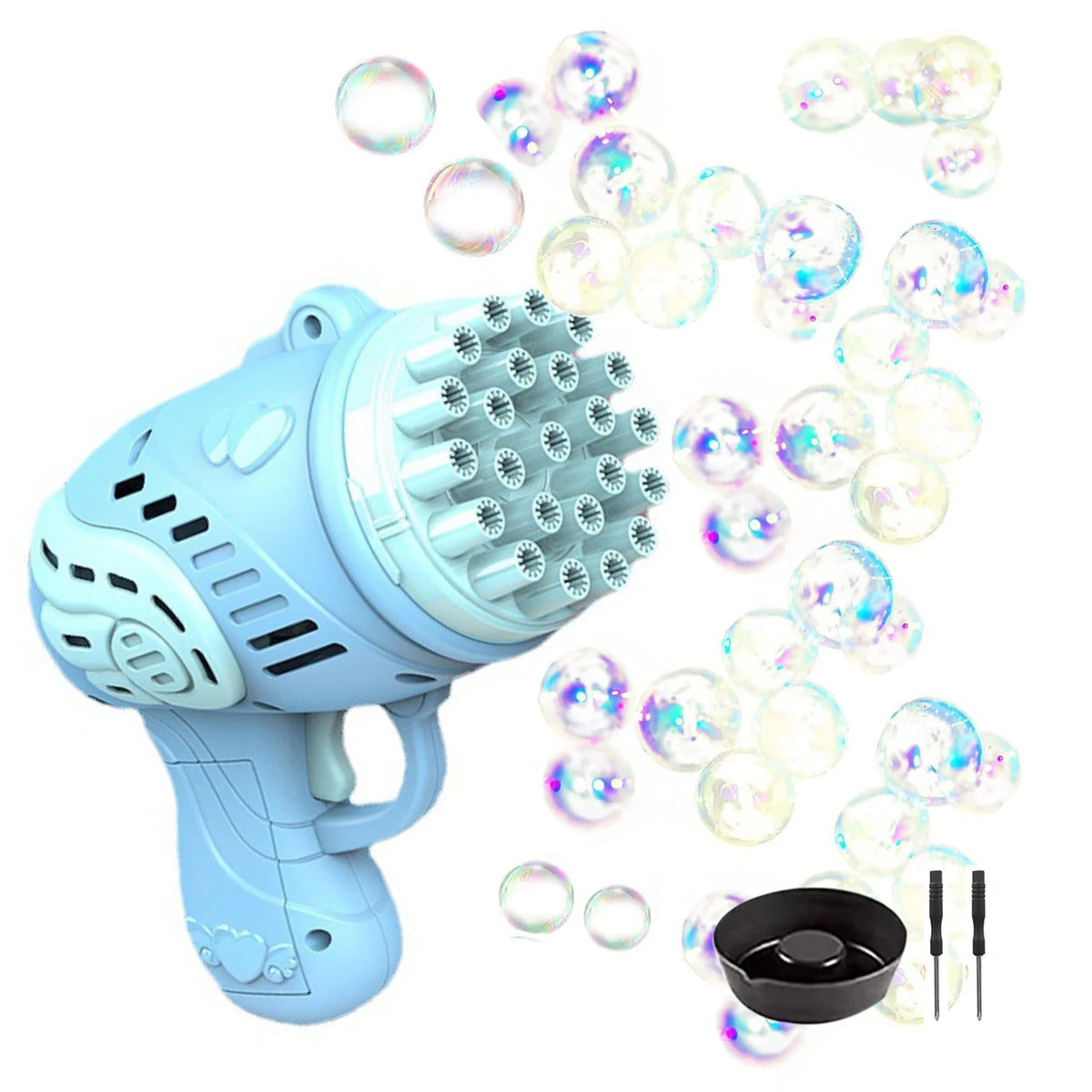 Bubble Gatling Gun 23 Holes Automatic Bubble Blower V19729