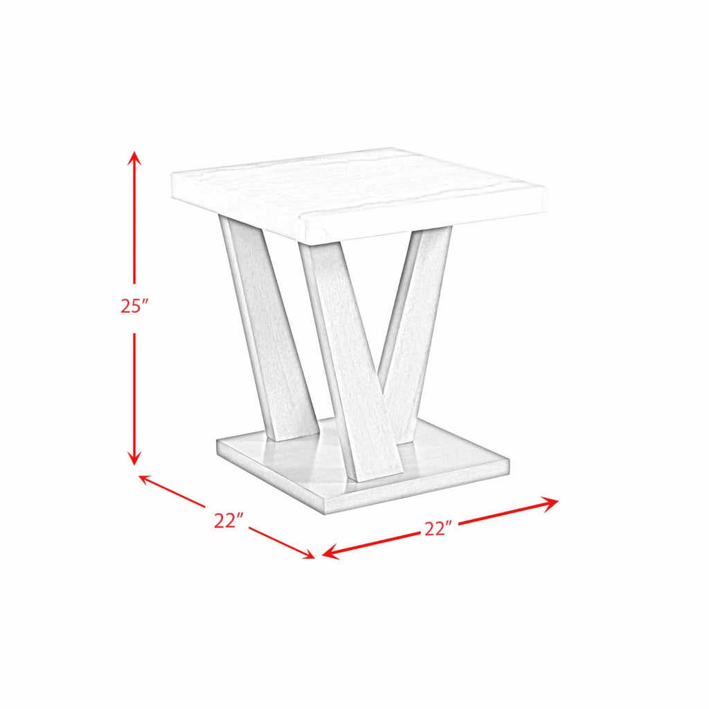 Gray Square End Table O619240