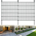 32in H x 23.6ft L Rustproof Metal Fence J5154