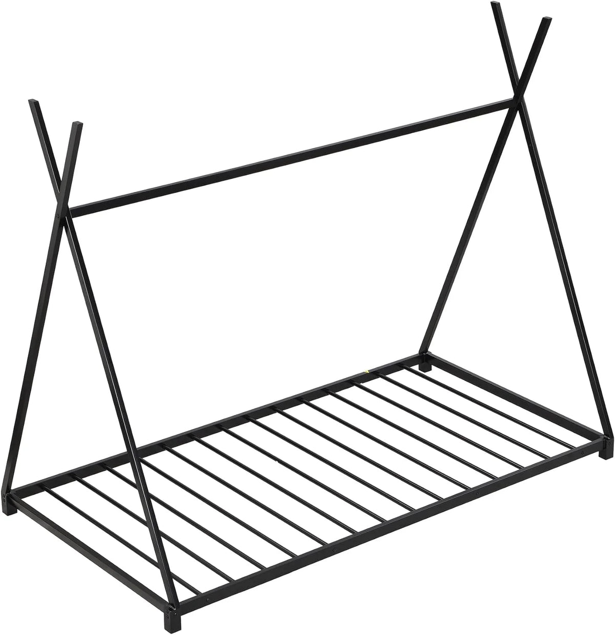 White Metal Toddler House Bed Frame S4389
