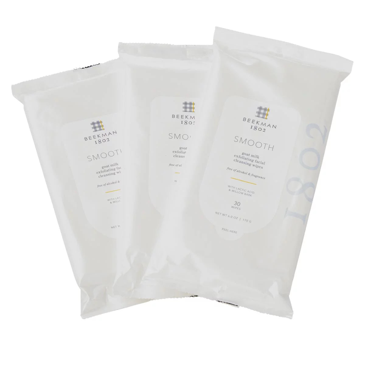 3-pack Smooth Face Wipes C4628