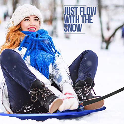 Large Arctic Winter Snow Sled with Foam Grips and Handles A715085